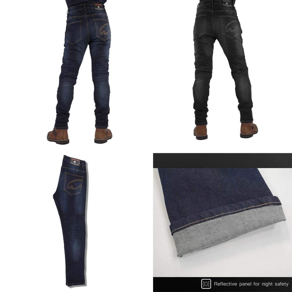 KOMINE バイク用 パンツ プロテクトジーンズ WJ-749 オールシーズン向け プロテクター CE規格 07-749 Deep Indigo L