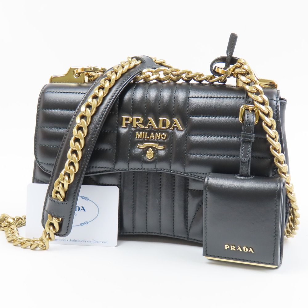 PRADA チェーンショルダーバッグ 78354 PRADA プラダ ダイアグラム チェーンショルダーバッグ