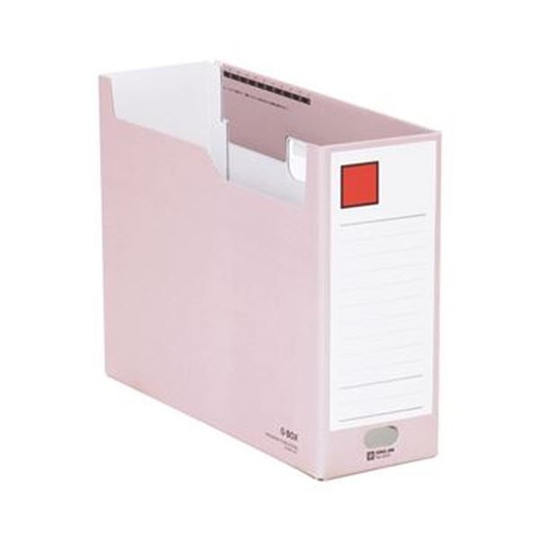まとめ キングジム Gボックス A4ヨコ収納幅100mm 赤 再生ボード製 4033 1セット 5冊 ×10セット