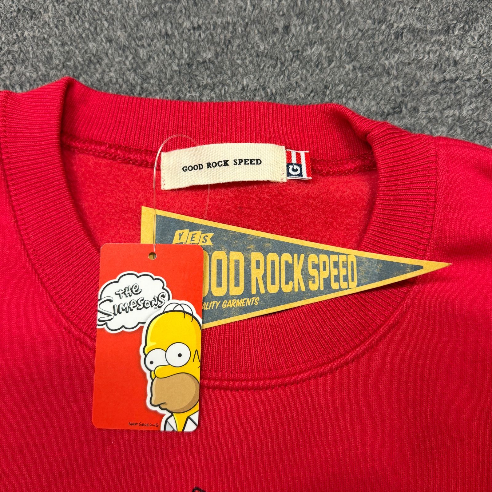 参考上代10890円 未使用品 GOOD ROCK SPEED 24AW ×The Simpsons クルー