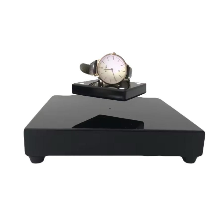 浮遊＆回転 宙に浮く ディスプレイスタンド 磁石式 LEDライト付き