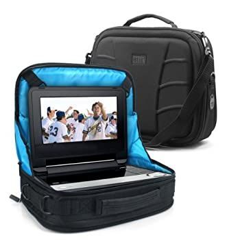 【中古】USA Gear ポータブル DVDプレーヤーケース 小物収納ポケット付き