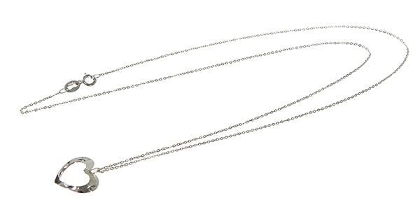 最終sale価格♥ウノアエレK18WG&K18(750)☆コンビハートネックレス