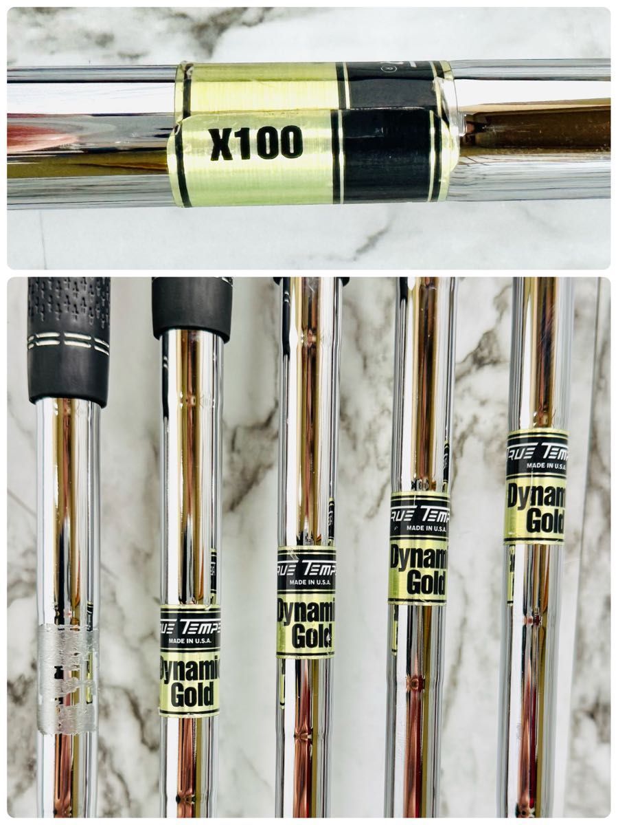 良品】ピン G425 黒ドット メンズアイアンセット 5本 スチール X