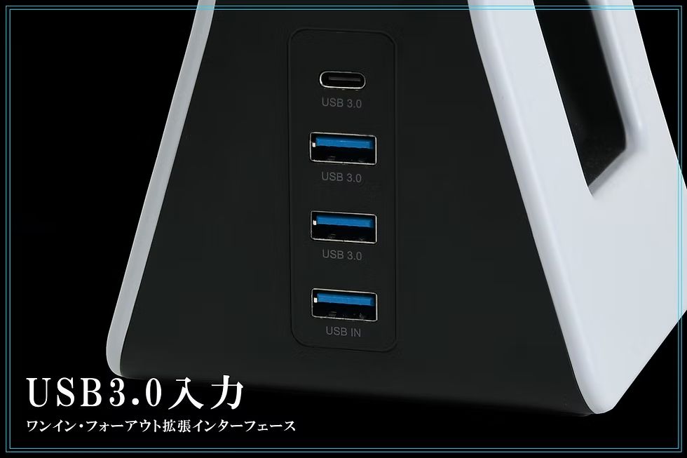 04172 WizarD USBハブ塔載ヘッドセットスタンド ST23F1