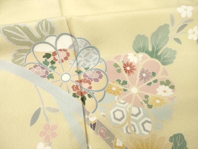 平和屋着物●訪問着　蔓帯花文　正絹　逸品　AABA7967ck 平和屋着物○訪問着 蔓帯花文 正絹 逸品 AABA7967ck