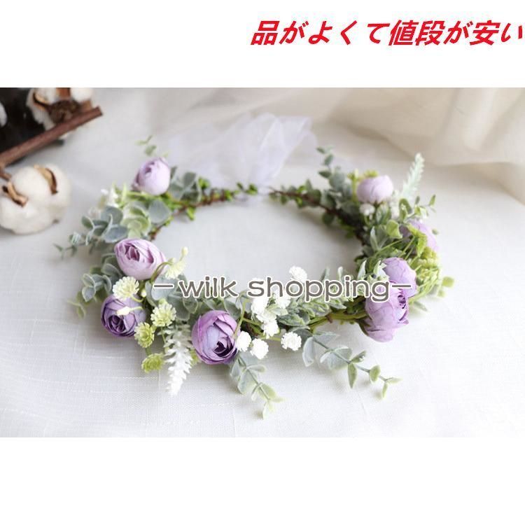 【R/EN○R】花冠 オーダー品 ウェディング 人気商品発売中】花冠 6色 サイズオーダー可 ウェディング