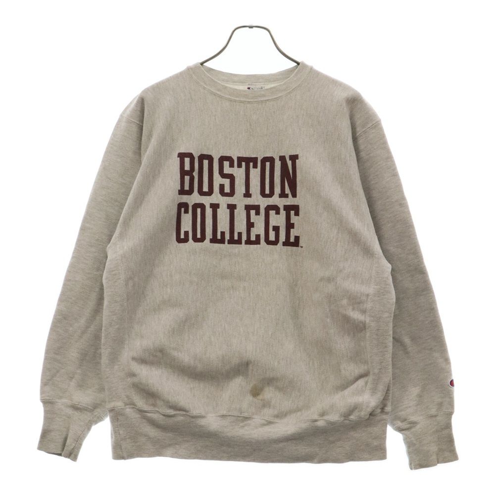 CHAMPION チャンピオン 90s VINTAGE REVERSE WEAVE BOSTON COLLEGE CREWNECK ヴィンテージ リバースウィーブ ボストン カレッジ クルーネック スウェットトレーナー グレー CHAMPION (チャンピオン) 90s VINTAGE REVERSE WEAVE BOSTON COLLEGE