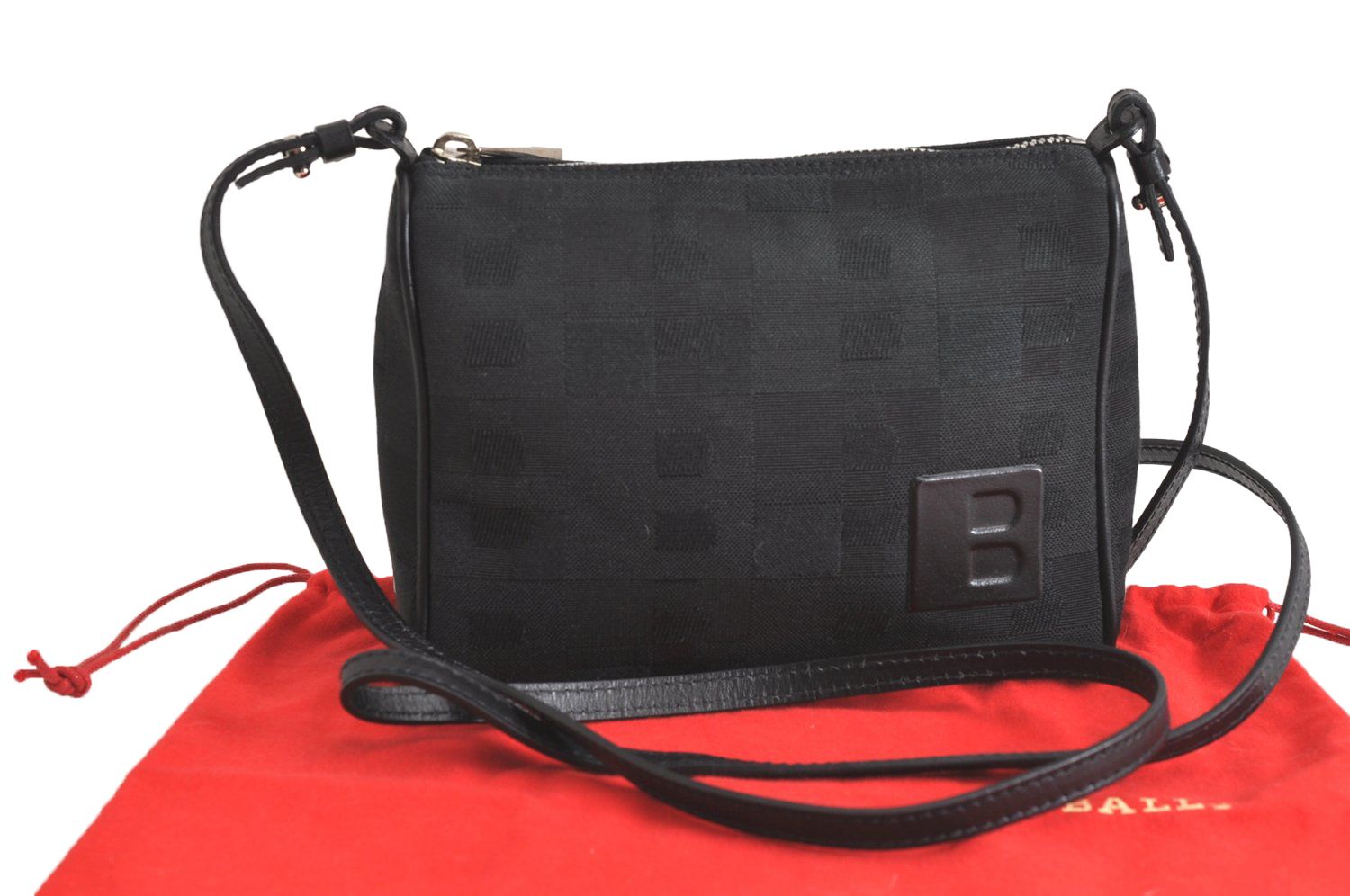 BALLY バリー ヴィンテージ キャンバス レザー ショルダークロス 