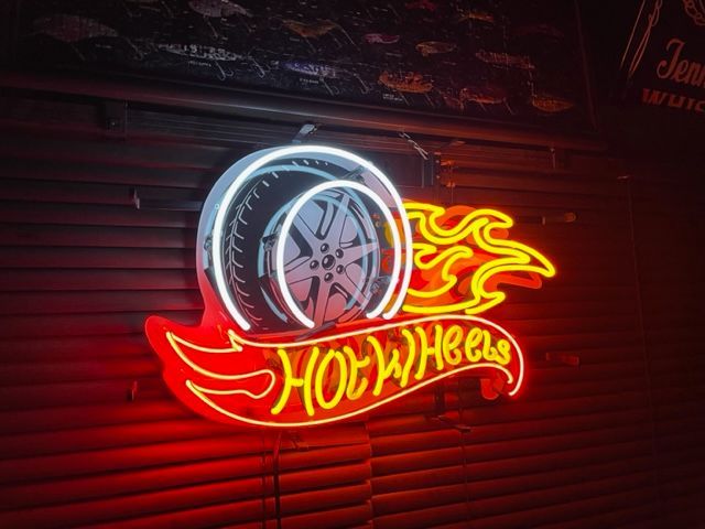 Hot Wheels ホットウィール ネオン 看板 コレクション US 雑貨 北米