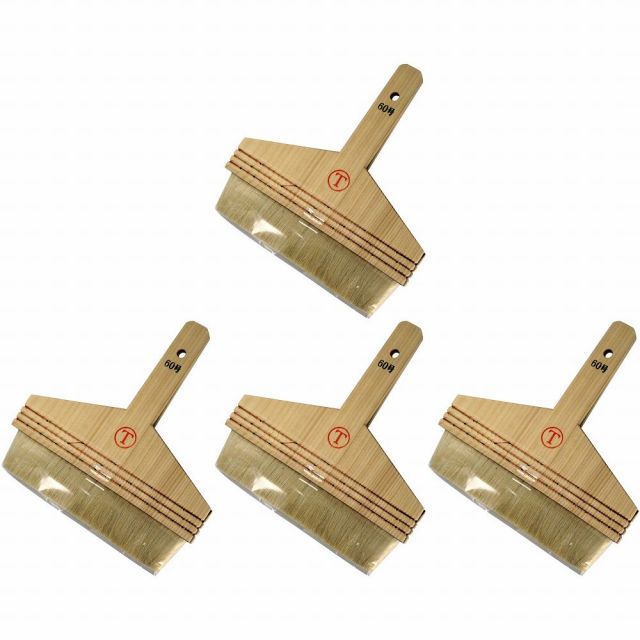 大塚刷毛製造 並白 糊刷毛 60号 4個セット