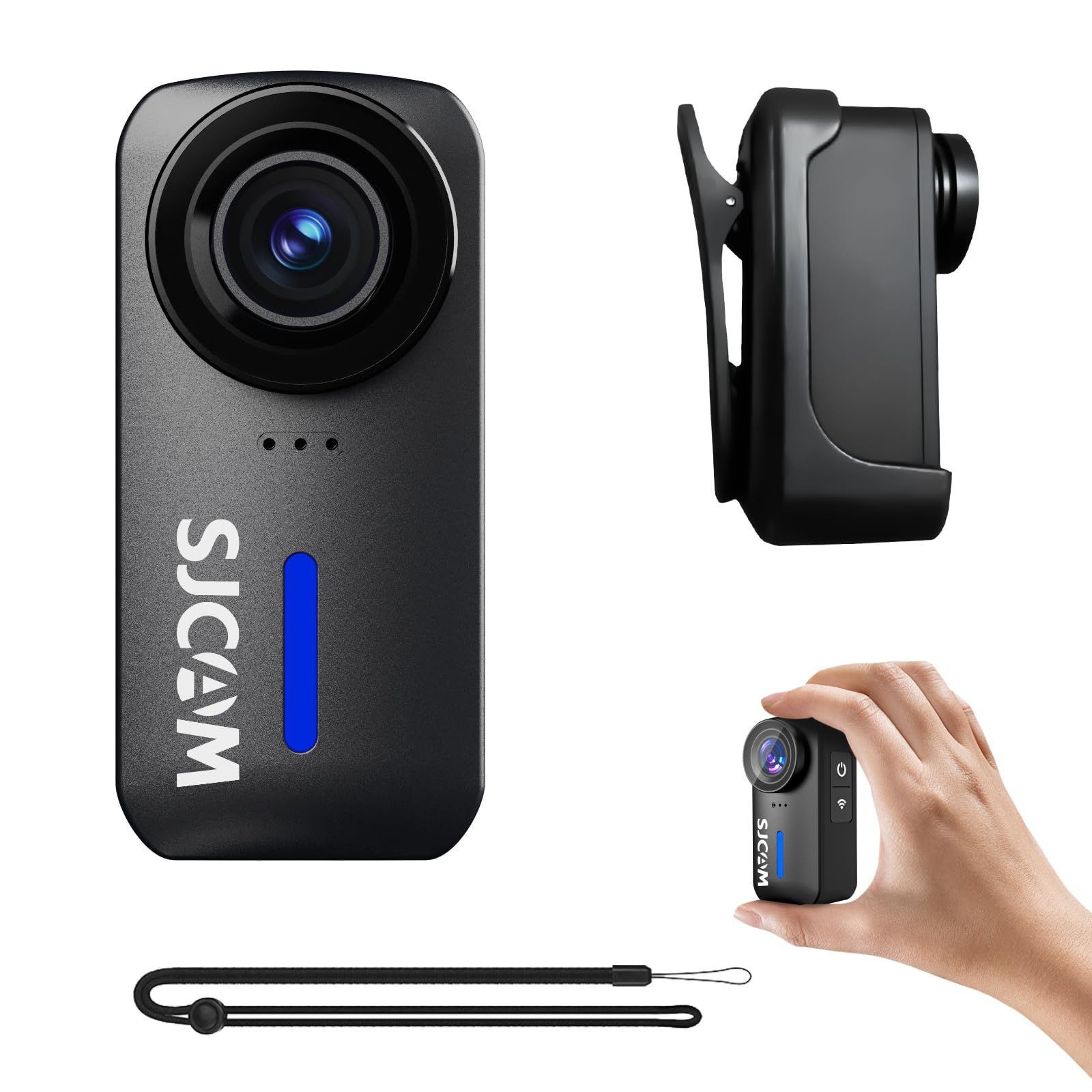 商品 SJCAM C110plus ウェアラブルカメラ 小型アクションカメラ 4K wifi搭載 170°FOV 手ぶれ補正 ミニ軽量 縦画面録画 ボディカメラ 8倍ズーム 30M防水 type-C 磁気吸着 Webカメラ 日本語取説 バイク用 vlog