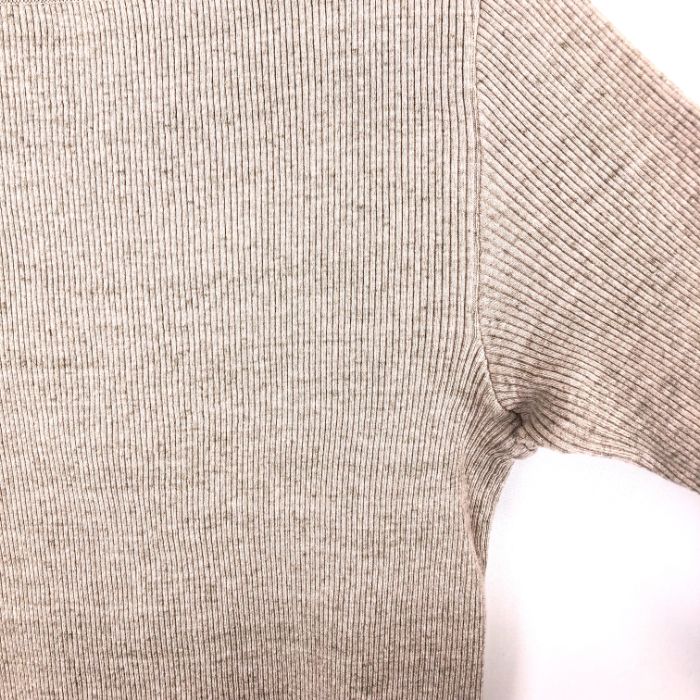 オーラリー AURALEE リブカットソー ボートネック スリット フィット感
