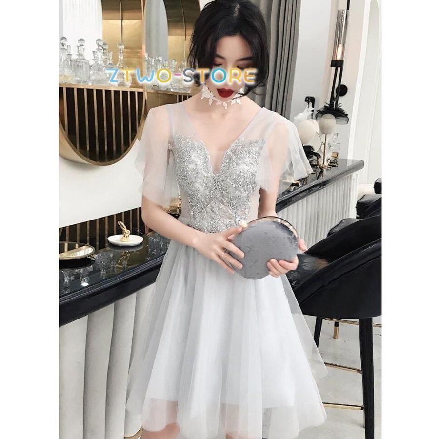 ミモレドレス ウエディングドレス パーティードレス 10代 20代 30代40代 結婚式ワンピース 袖あり aライン お呼ばれ 食事会 二次会 披露宴 卒業式 成人式