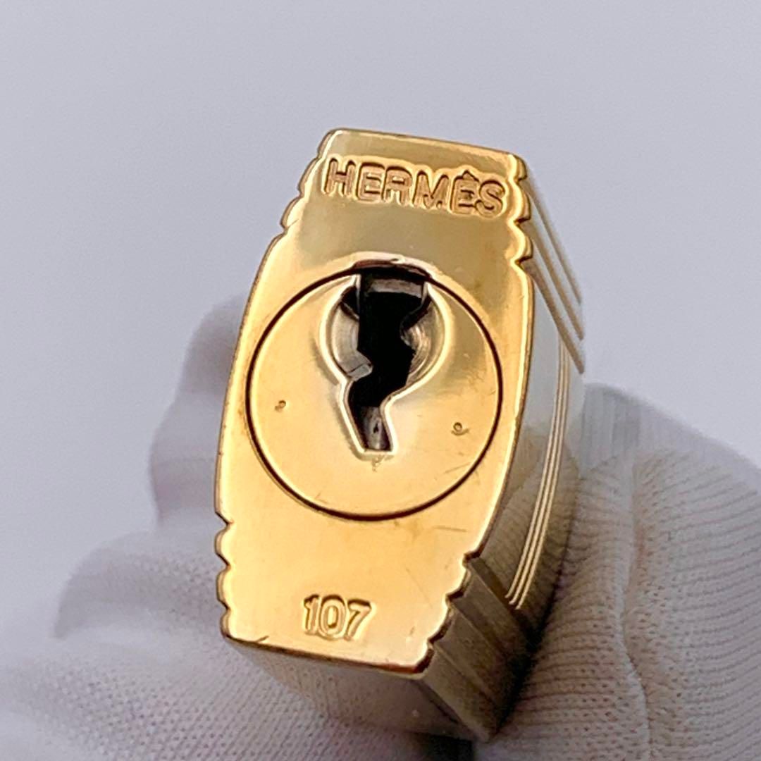 HERMES エルメス カデナ　24Kメッキ　No.102　　102番　鍵付き HERMES エルメス カデナ ゴールド 24Kメッキ No.107 107番 鍵