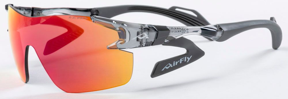 エアフライ Airfly エアフライ Airfly 鼻パッドがないスポーツサングラス AF-302 C-34SP クリアーアッシュ メガネ 可視光線透過率20 UVカット率99以上 AF302C34SP フレーム|クリア-アッシュ