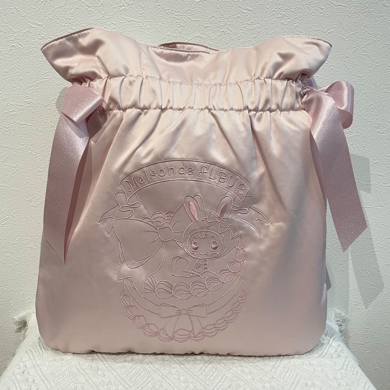 即日発送】Maison de FLEUR メゾンドフルール リボン付きトート