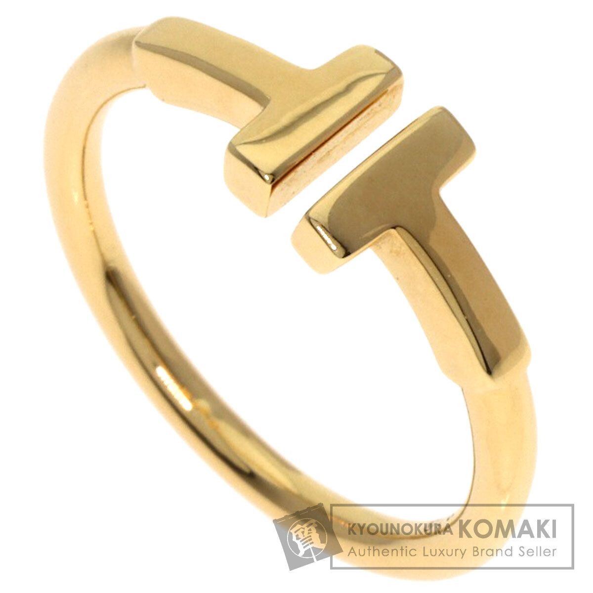 TIFFANY-Co. ティファニー Tワイヤー リング 指輪 K18YG レディース