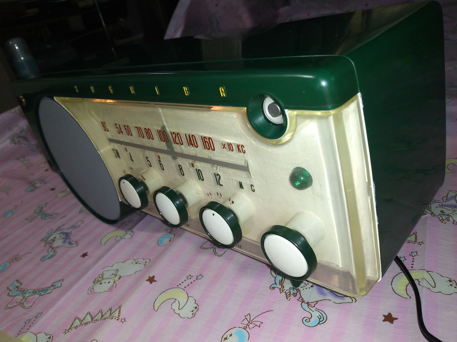 Bluetooth付NATIONAL CM-425 新品マジックアイ付真空管ラジオ