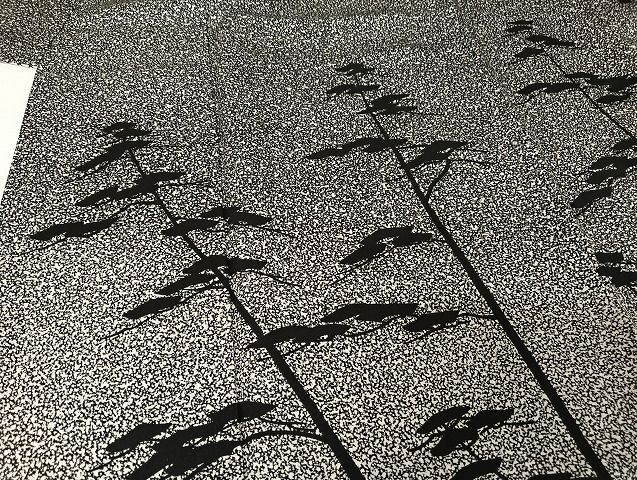 平和屋着物○二代目 川村久太郎 訪問着 松シルエット たたき染め 正絹