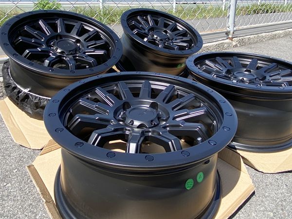 !! ホイール単品 4本セット 販売 デリカD5 シャモニー RAV4 アドベンチャー エクストレイル ステップワゴン 16インチ 7.5J 35 114.3‐5穴 HLKホイールズ ロックフォース マットブラック 黒ビス TRITUETUBI_COM