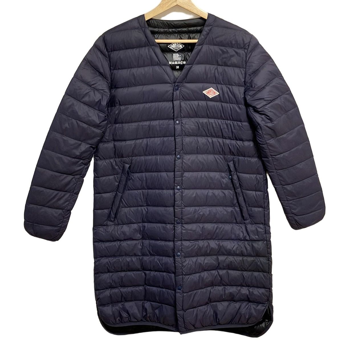 DANTON ダントン ダウンジャケット ネイビー　38ファー着脱可能 DANTON/FAKE FUR HOODED DOWN JACKET｜Daytona Park(FREAK'S STORE公式