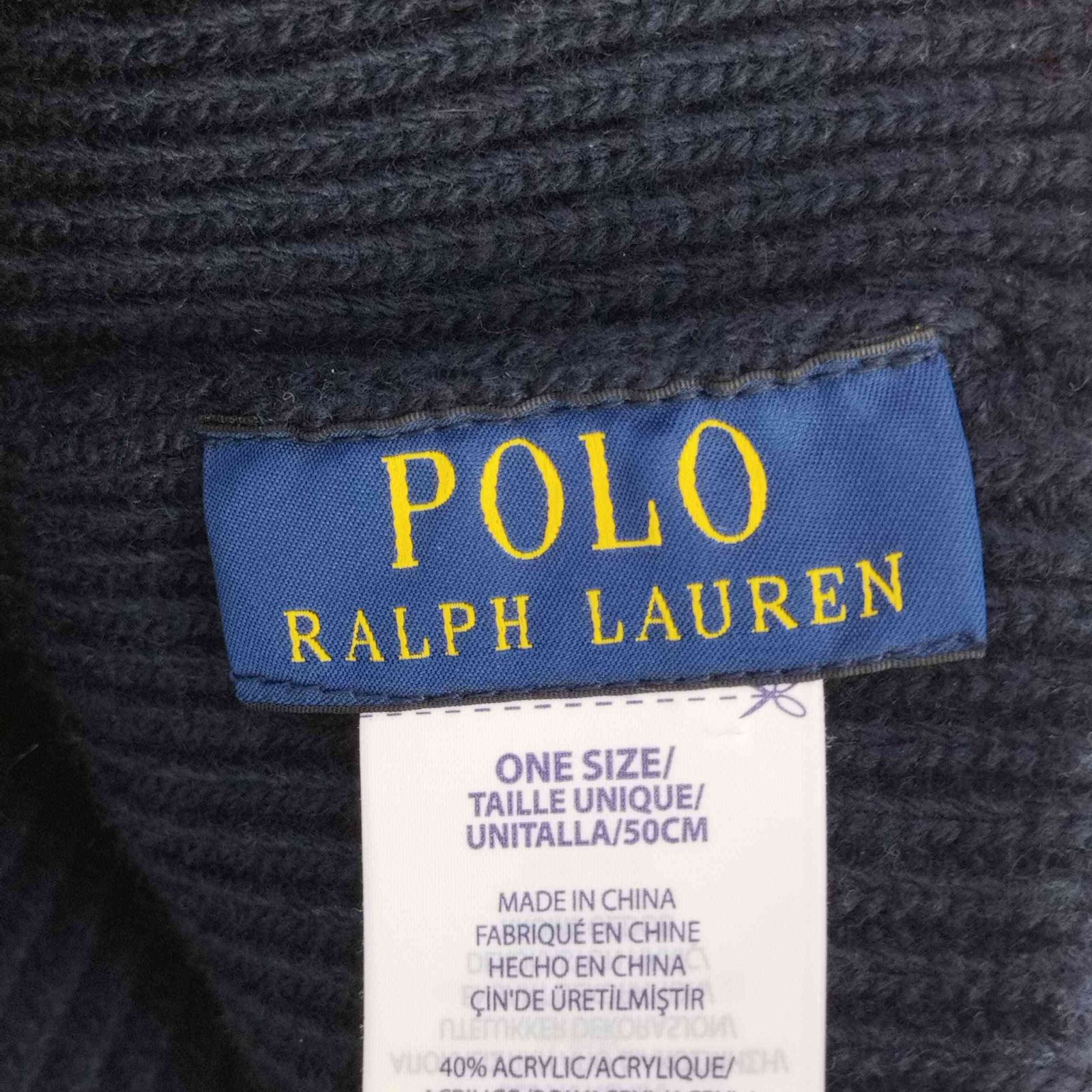 ポロラルフローレン POLO RALPH LAUREN ポロベア刺繍 ニットキャップ ビーニー メンズ ONE SIZE 