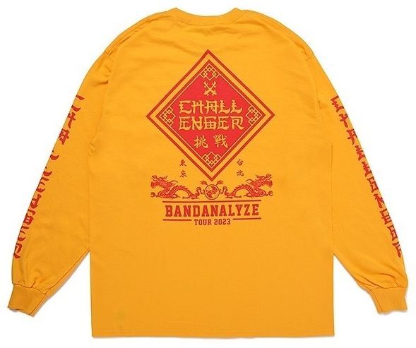 CHALLENGER BANDANALYZE TOUR 2023 長袖カットソー CHALLENGER チャレンジャー BANDANALYZE 2023 TOUR L/S TEE 長袖