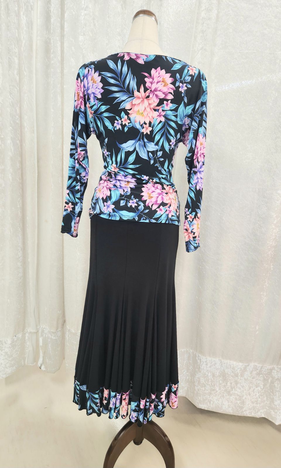 ラスト１点!!! 社交ダンス 白樺ドレス公式 セットアップ Ｌサイズ パーティードレス レッスンウェア LLC-HASEGAWATOSO_COM