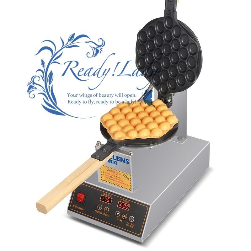 人気推薦◇業務用ワッフルメーカー、3000ワットエッグバブルパフ