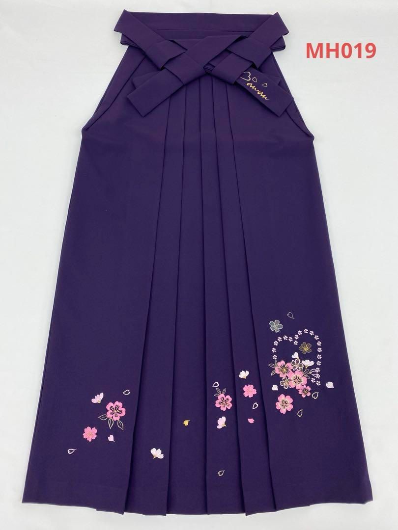 女袴 行燈袴 刺繍 anan ポリエステル 紐下98cm