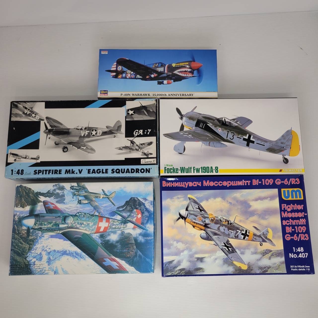 ユニモデル1/48 Bf109G-6/R3 フォッケウルフ Fw190A-8 戦闘機 ドイツ メッサーシュミットBf109G-6 ”スイスグスタフ”  スピットファイアMk.V 'イーグルスコードロン' ハセガワ 1/48 P-40N ウォーホーク プラモデル - メルカリ