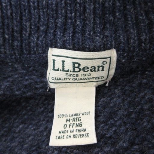 極美品✨ LLBEAN ドライバーズ ニット ネイビー Lサイズ 厚手 90s エルエルビーン L.L.BEAN 90s ヴィンテージ ドライバーズ ニット