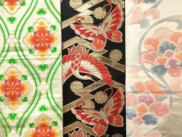 平和屋本店□袋帯 西陣 まとめて100点 鳳凰 鶴 孔雀 蝶 更紗 花柄 宝相
