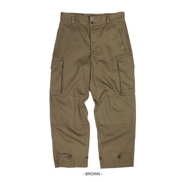 フランス軍 M47 フィールドパンツ 後期型 カーゴパンツ レプリカ ブラウン 22 約78cm 仏軍 ミリタリーパンツ 軍モノ 軍パン フランス軍 M47 フィールドパンツ 後期型 カーゴパンツ レプリカ