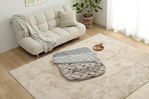 イケヒコ こたつ 掛け ふとん 長方形 単品 カルド ポケット グレー 約90×120cm パーソナル 節電 ふんわり フランネル 中国製 洗える カジュアル 持ち運び簡単 ＃1171980135199