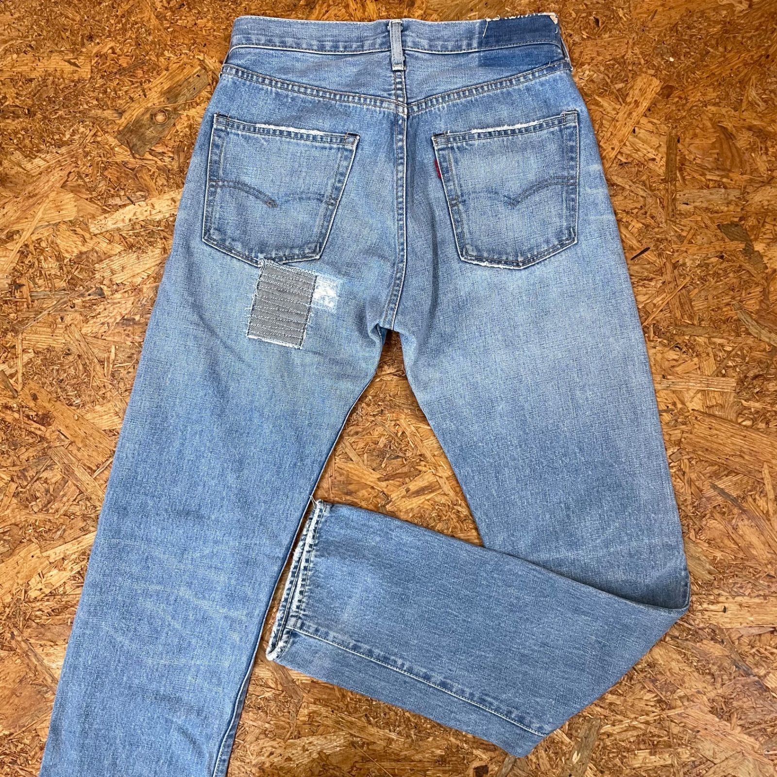 日本製 Levi's 501 66モデル 復刻 W31 リーバイス ジーンズ クラッシュ