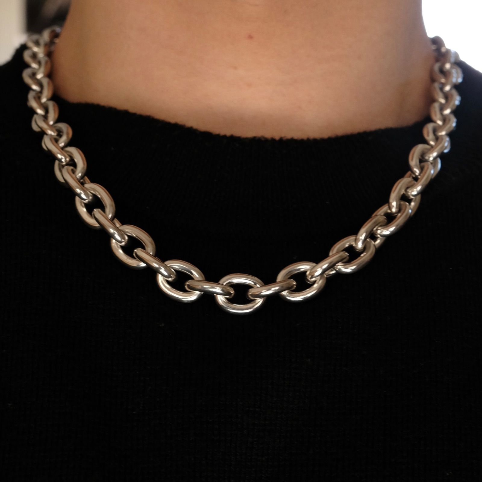 ラウンドチェーンネックレス