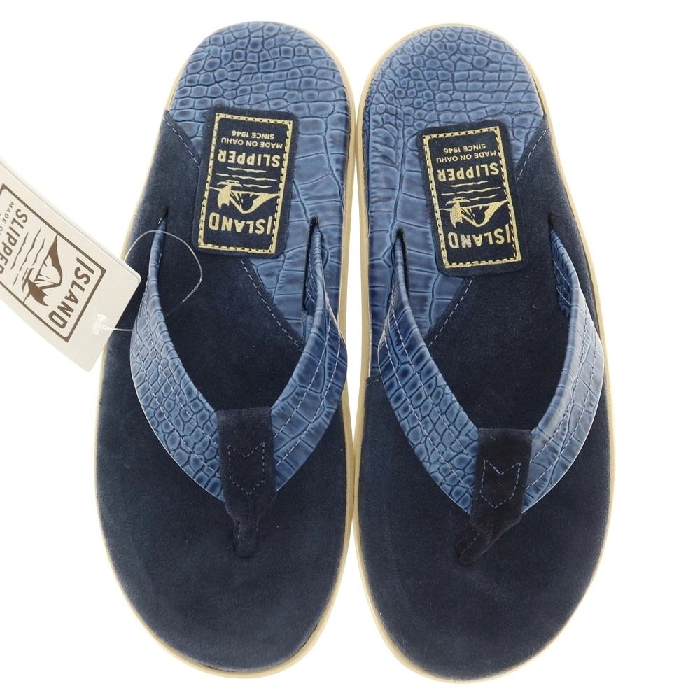 中古】【未使用】アイランドスリッパ ISLAND SLIPPER クロコダイル型 