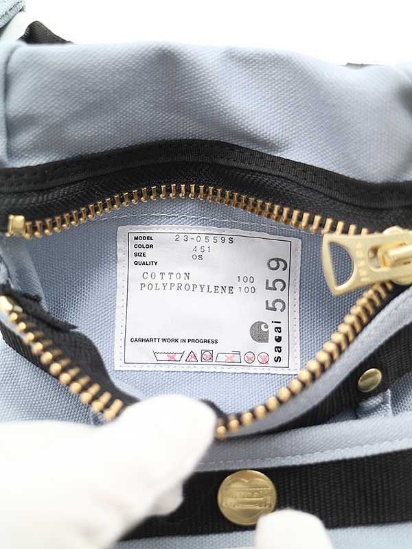 sacai × Carhartt WIP サカイ × カーハート 23AW Pocket Bag ウエストポケットバッグ サックスブルー
