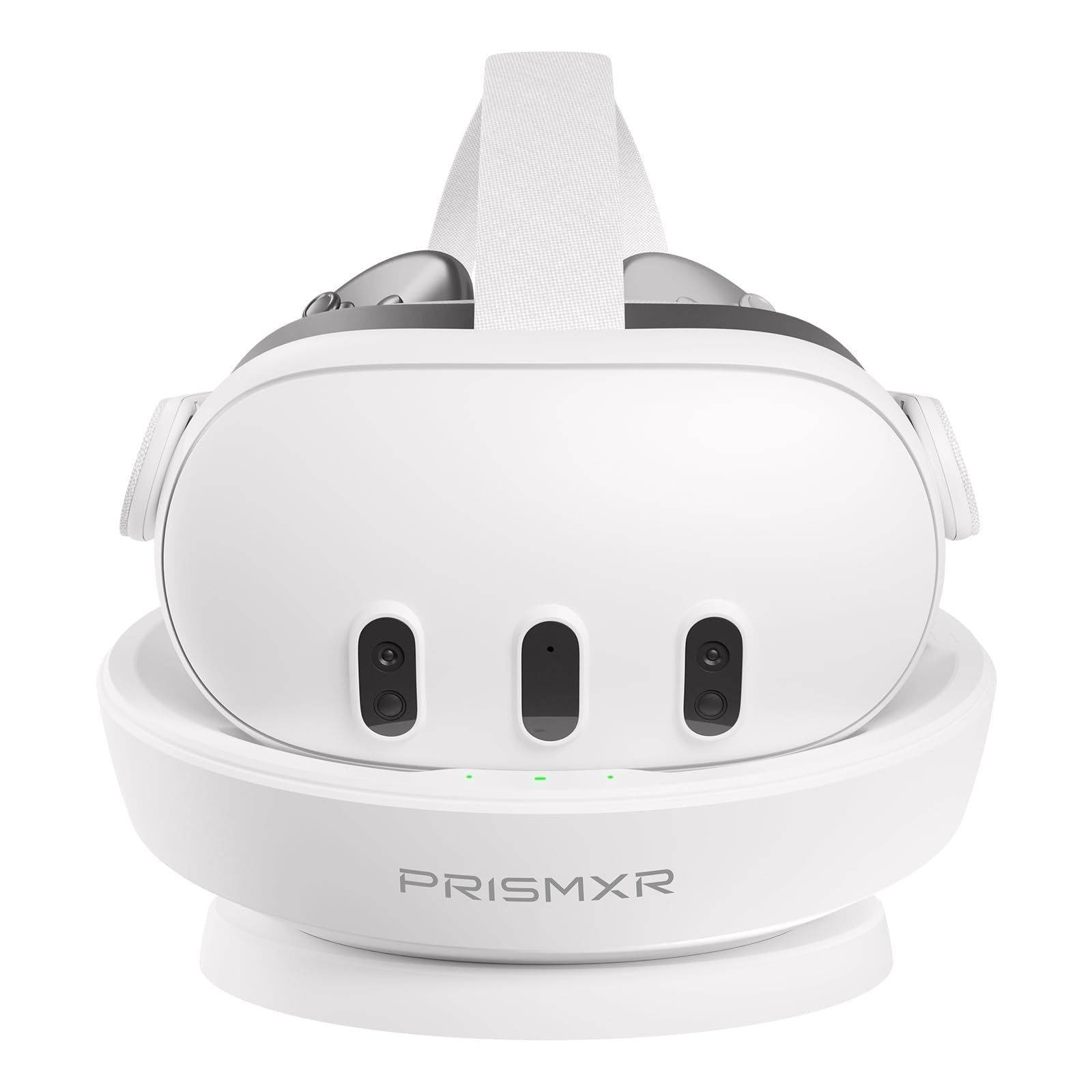 PRISMXR VR用充電ドック ヘッドセット＆コントローラー向け 磁気 急速充電ステーション 過負荷防止 マルチデバイス同時供給 チャージとリチャージャブルバッテリー2個付属 Carina D1