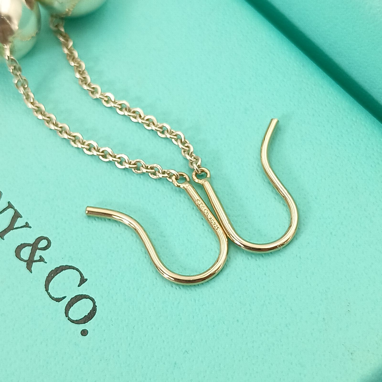 TIFFANY&Co ティファニー ピアス ハードウェア ボール チェーン フック 