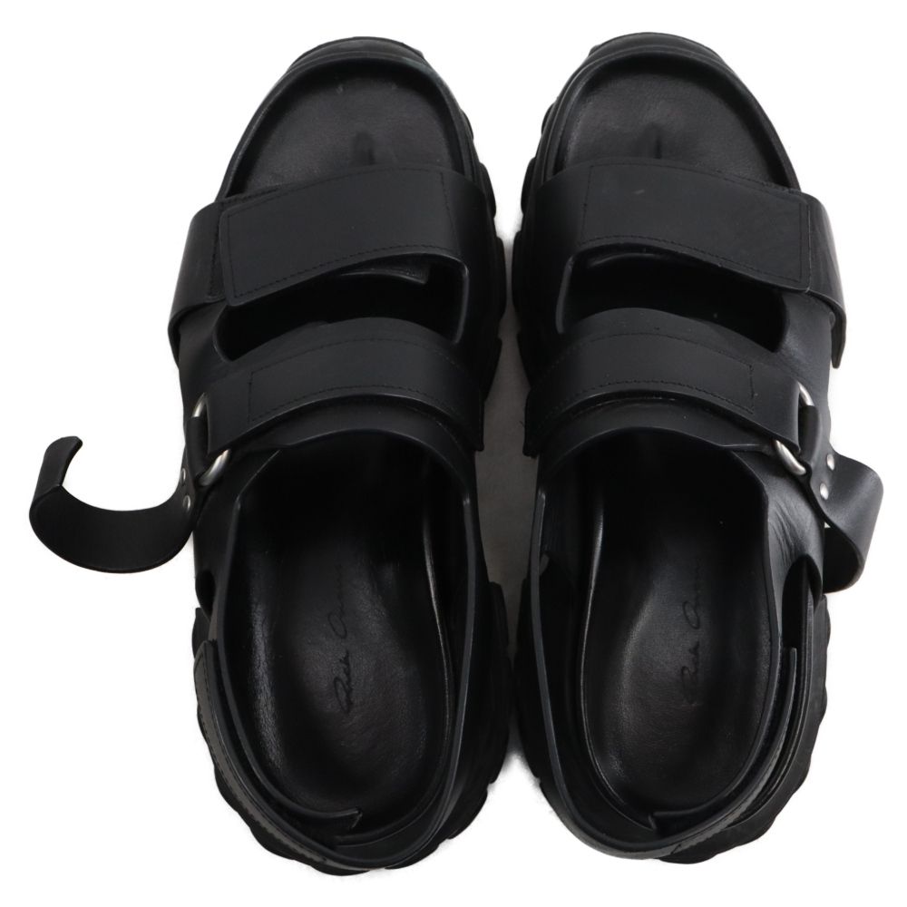 関税送料込★RICK OWENS☆メガ トラクター レザーサンダル Rick Owens - リックオウエンス 美品 ハイキング トラクター