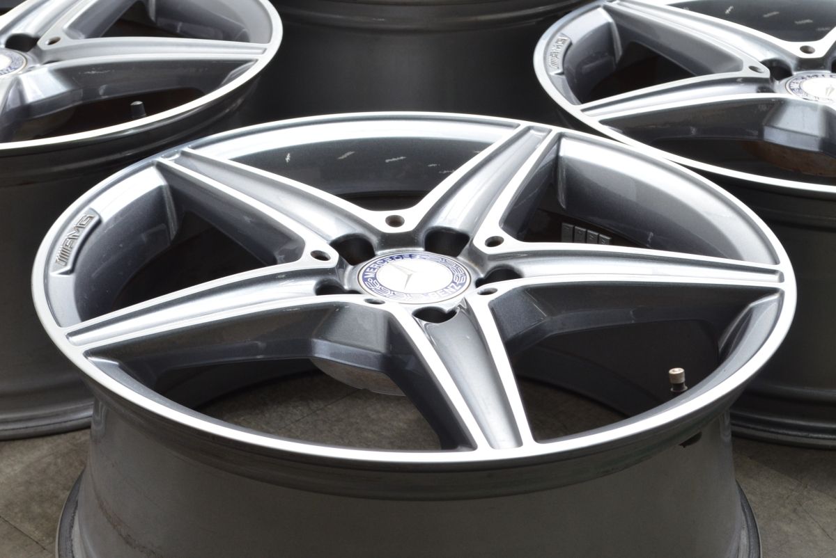 正規品】ベンツ W205 Cクラス AMGライン 純正 18in 7.5J +44 8.5J +49 