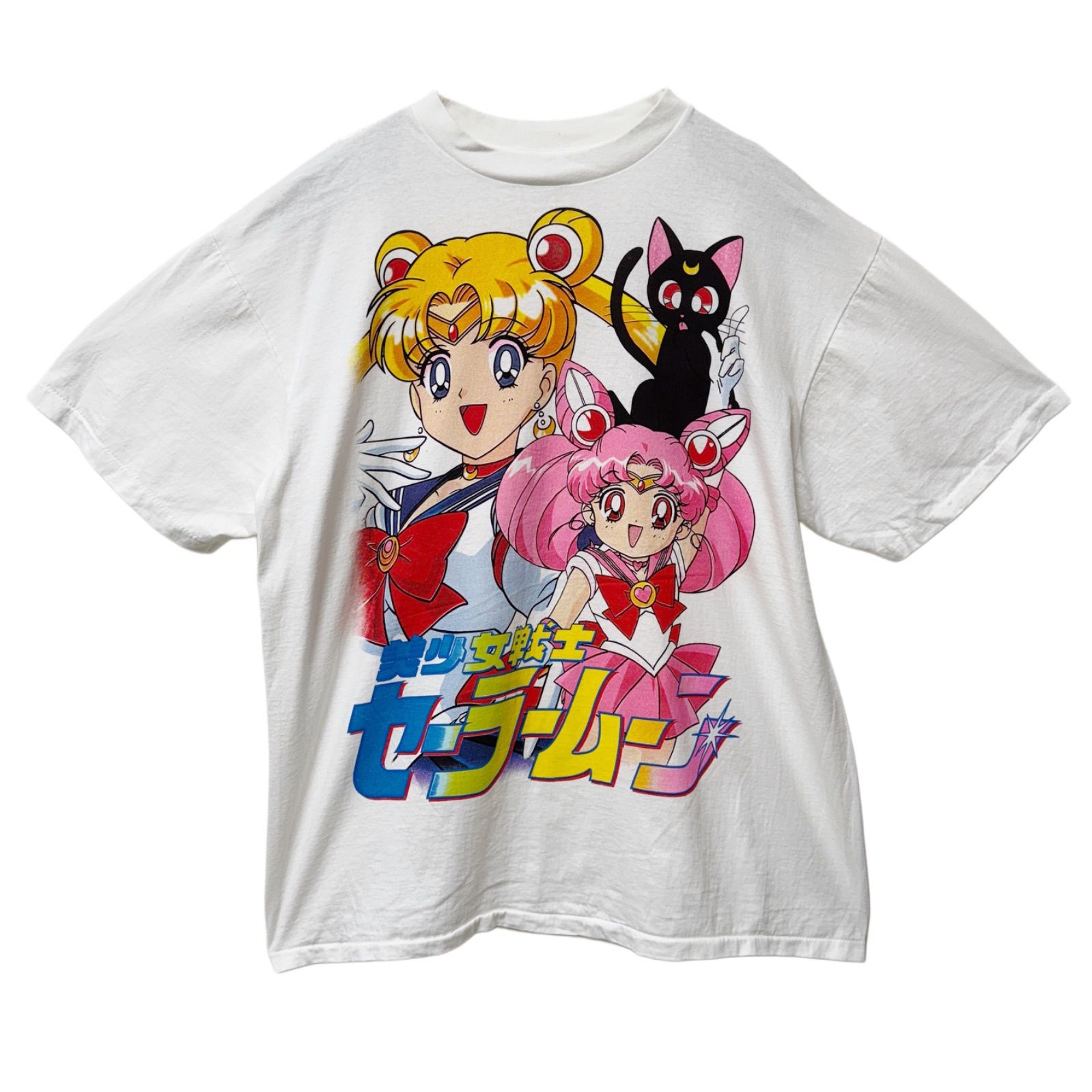 セーラームーン Tシャツ XLサイズ ホワイト 90s USA製