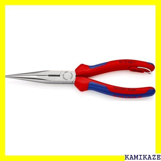 ☆便利_Z015 クニペックス KNIPEX 2612-200TBK 先長ラジオペンチ 落下