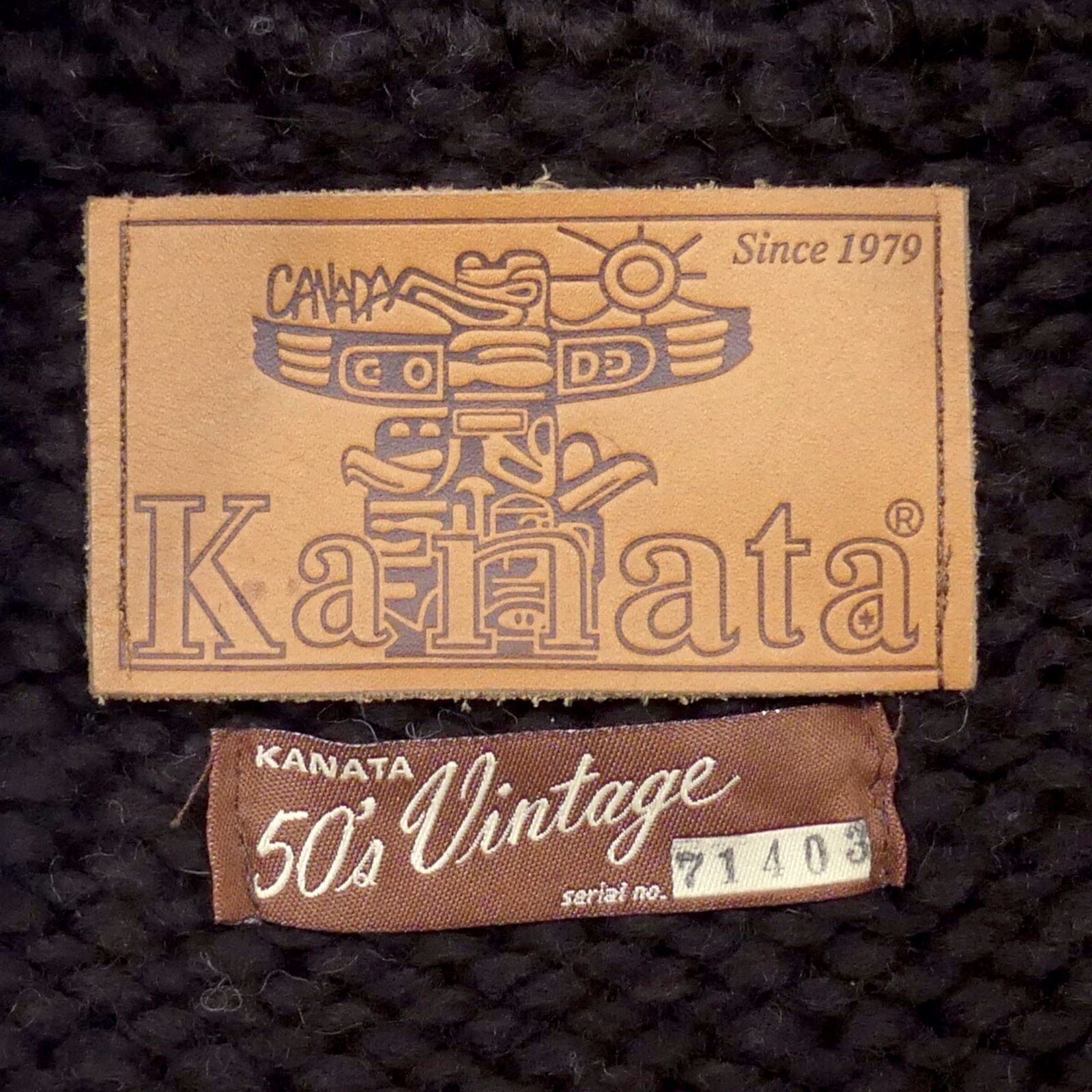 カウチン セーター kanata ハンドニット XXL カナダ製 カナタ 白 