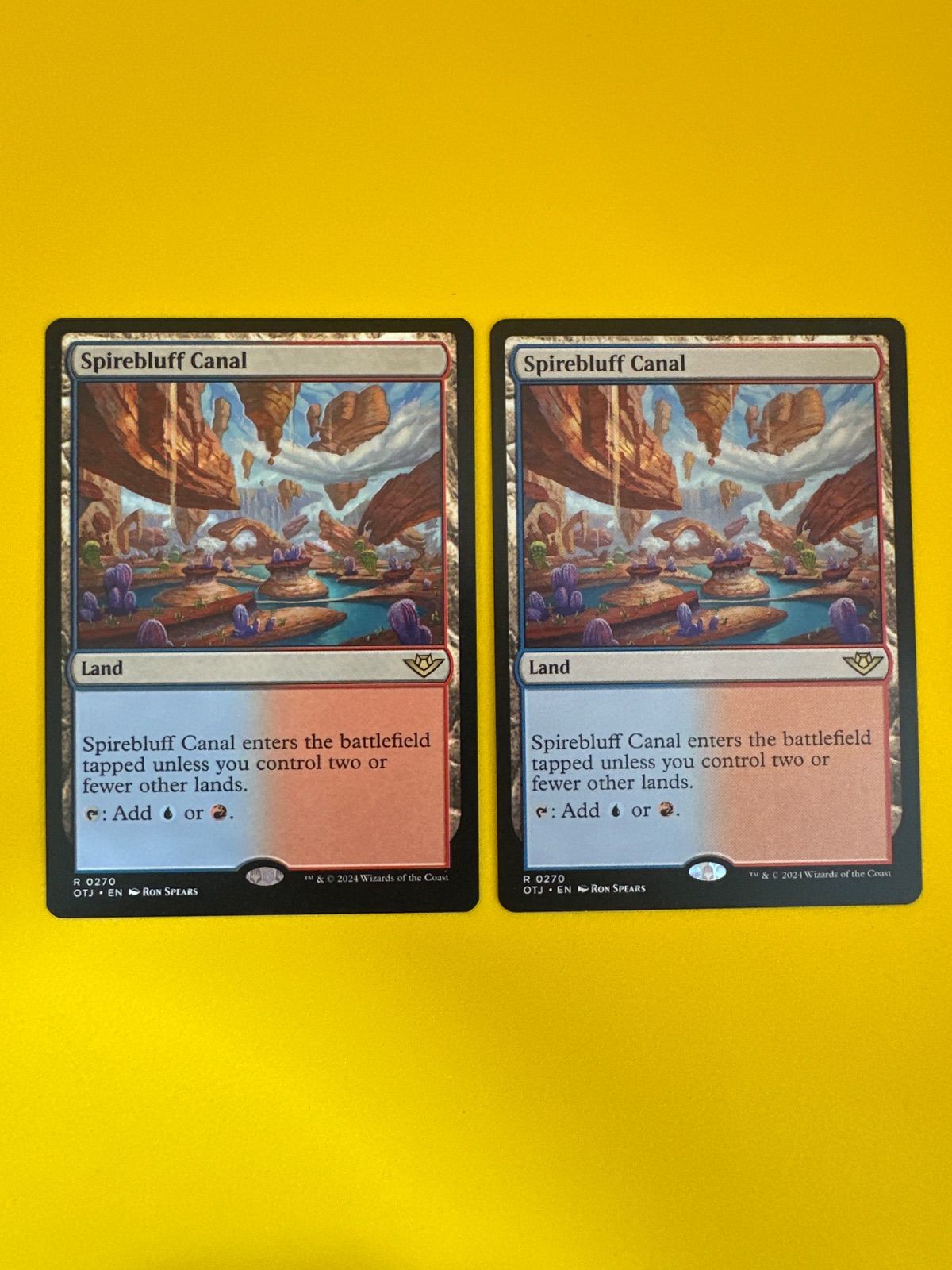定番人気！ MTG 尖塔断の運河 メルカリ - EN) (OTJ 2枚 マジック：ザ・ギャザリング
