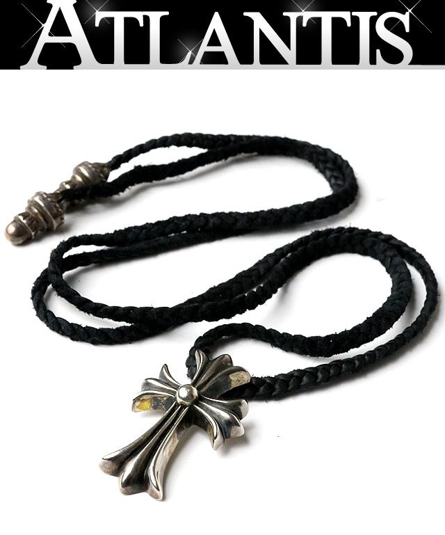 確実正規　CHROME HEARTS クロスピアス　インボイス付き クロムハーツクロススタッド(ピアス)|クロムハーツ通販専門店ブラック