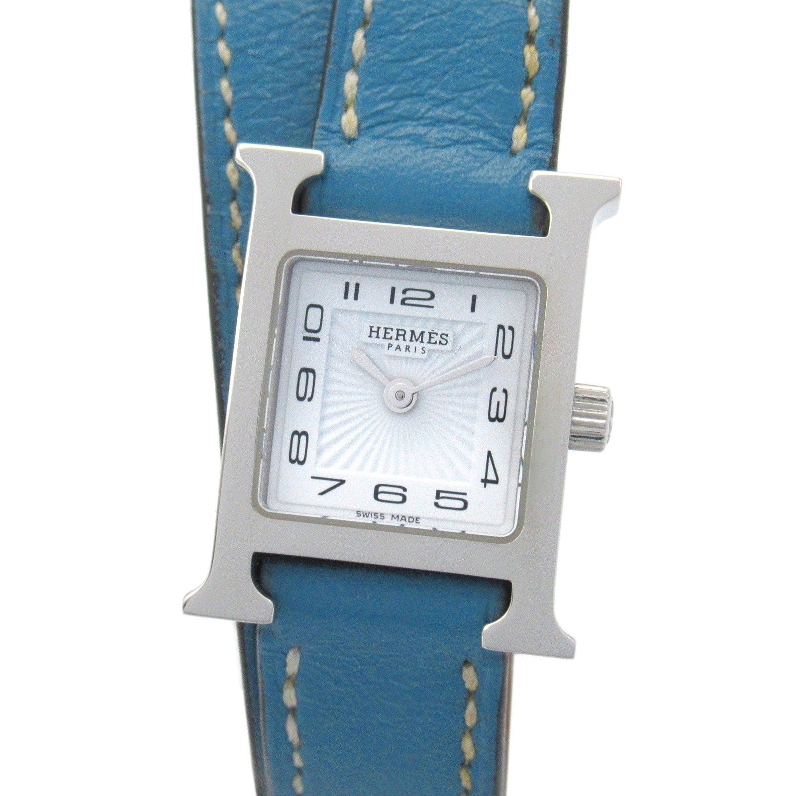 エルメス HERMES 腕時計 Hウォッチ ミニ ドゥブルトゥール HH1.110